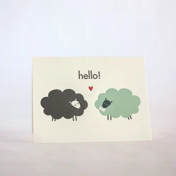 Hello Sheeps Card - Harmony