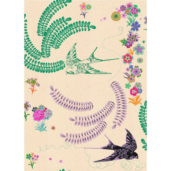 Nicole's Prints / Japanese Sparrow / Tea Green - Harmony