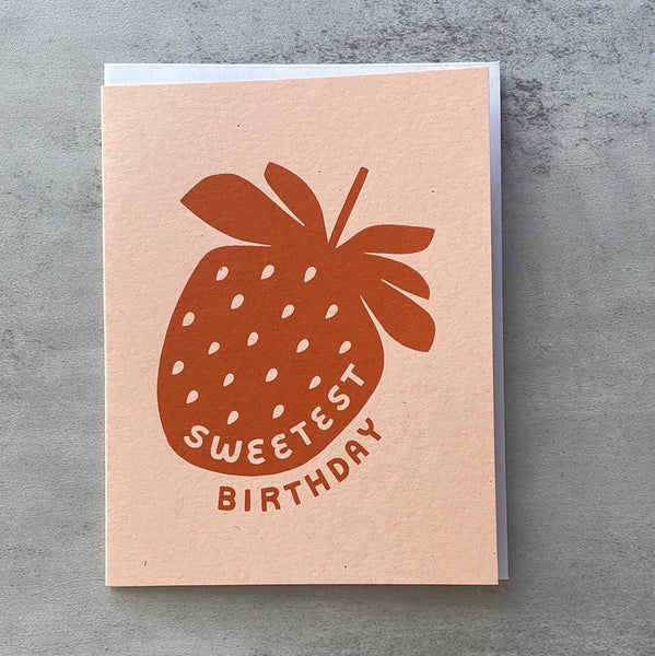 Sweetest Birthday Strawberry Card - Harmony