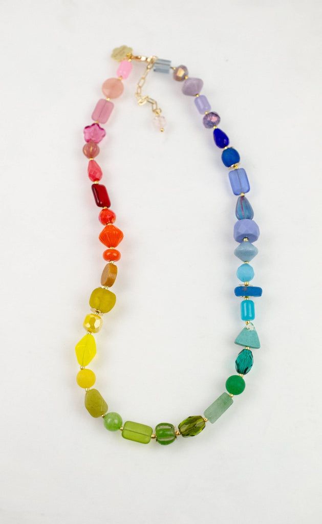 Rainbow Beaded Necklace - Harmony