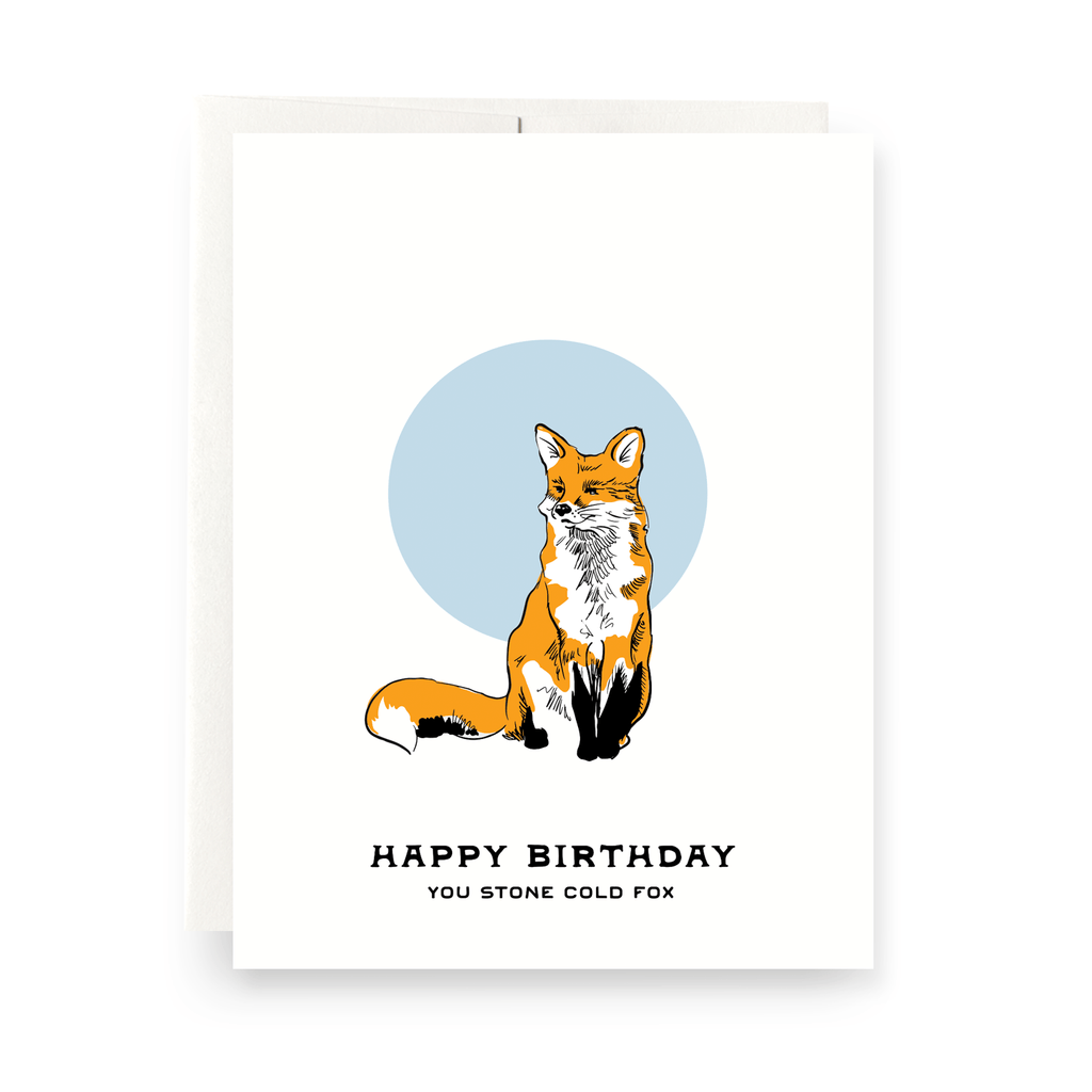 Fox Birthday Greeting Card - Harmony