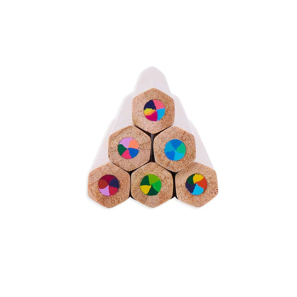 Kaleidoscope Multi-Colored Pencils - Set of 6 - Harmony