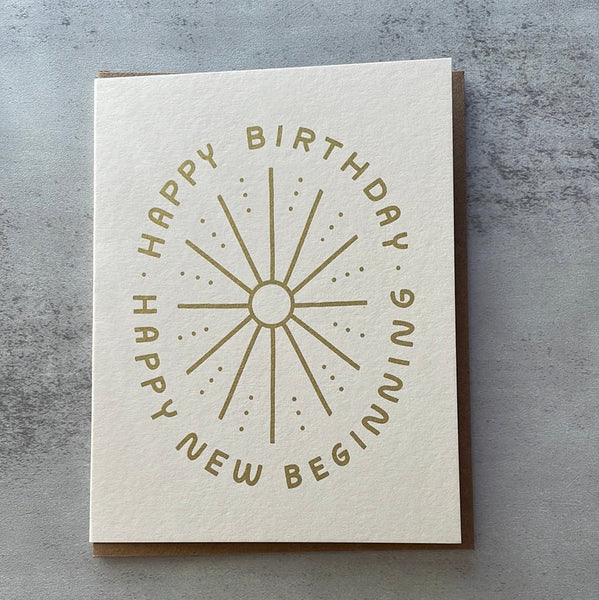 Happy Birthday New Beginnings Card - Harmony