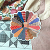 Quilt Flower Vinyl Sticker Multi - Harmony