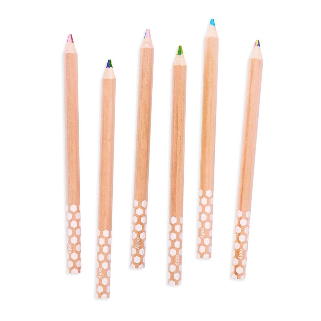 Kaleidoscope Multi-Colored Pencils - Set of 6 - Harmony