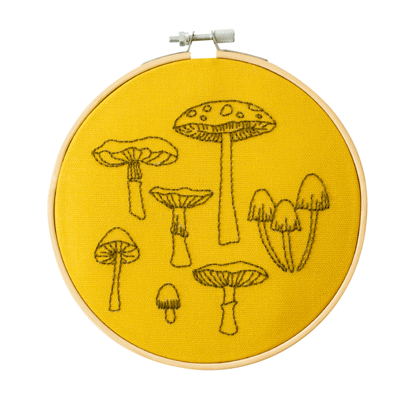 Fungi Embroidery Hoop Kit - Harmony