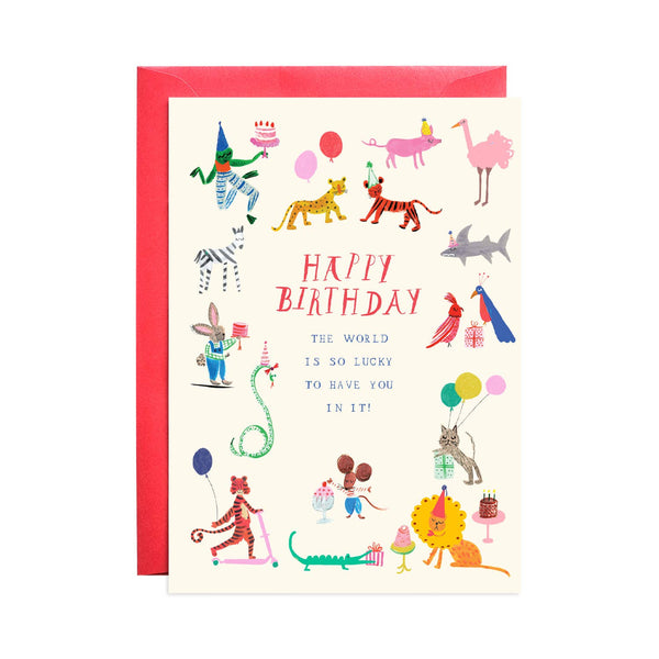 Party at the Zoo - Greeting Card - Harmony