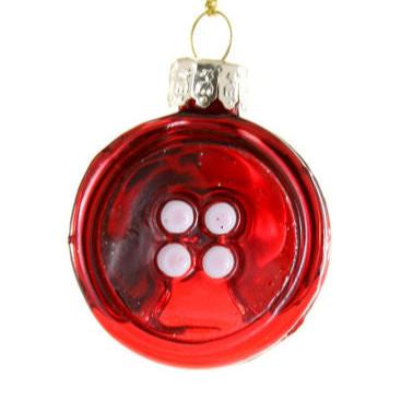 Red Button Ornament - Harmony