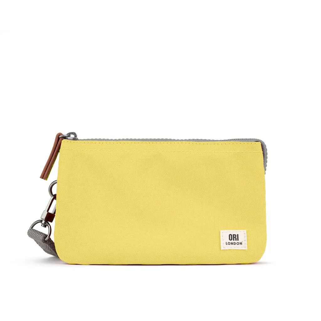 Carnaby Medium Recycled Canvas Bag with Wrist Strap / Lemonade - Harmony