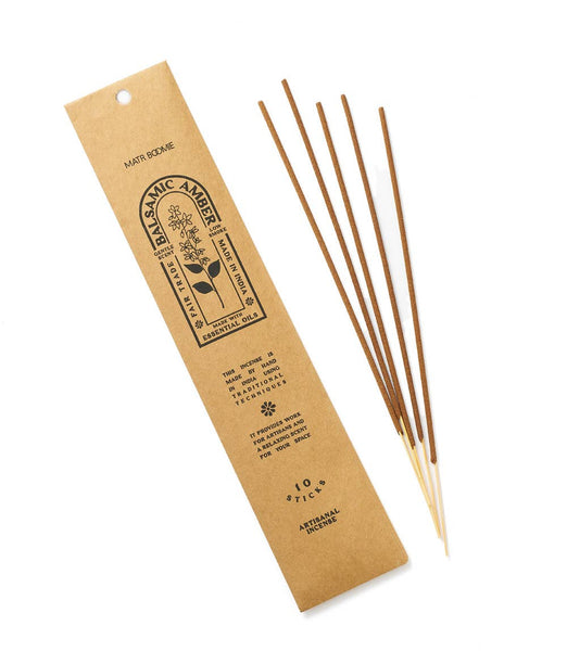 Balsamic Amber Incense - 10 sticks, low smoke - Harmony