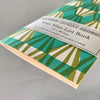 Very Slim List Book Threadwork Sap Green and Turquoise - Harmony