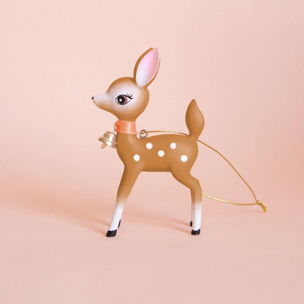 Retro Deer Ornament - Brown - Harmony