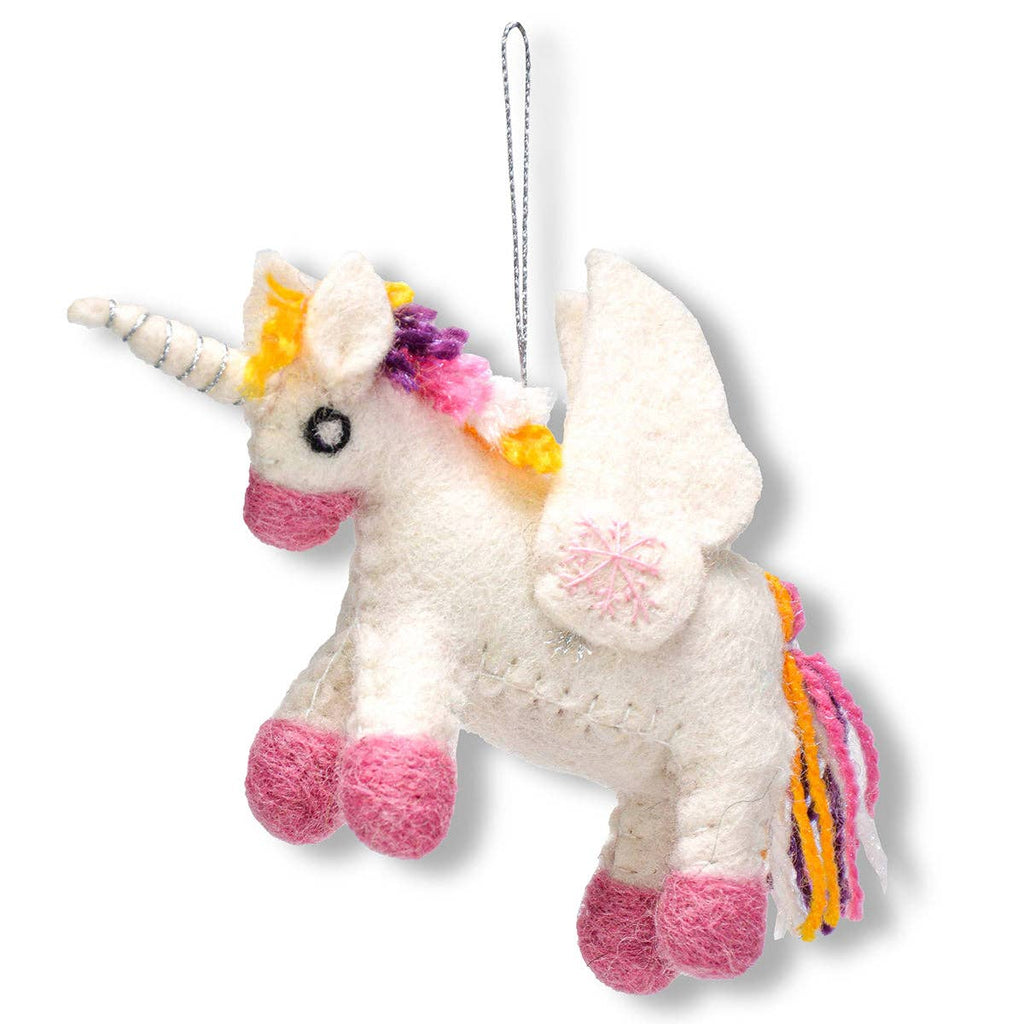 Stuffed Unicorn Ornament - Harmony