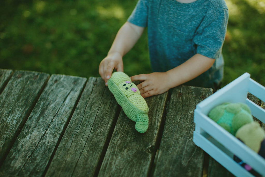 Pretend Play Food Rattle - Green Peapod - Harmony