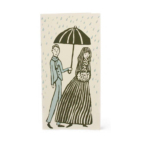 Kind Gentleman with Umbrella Long Card - Harmony