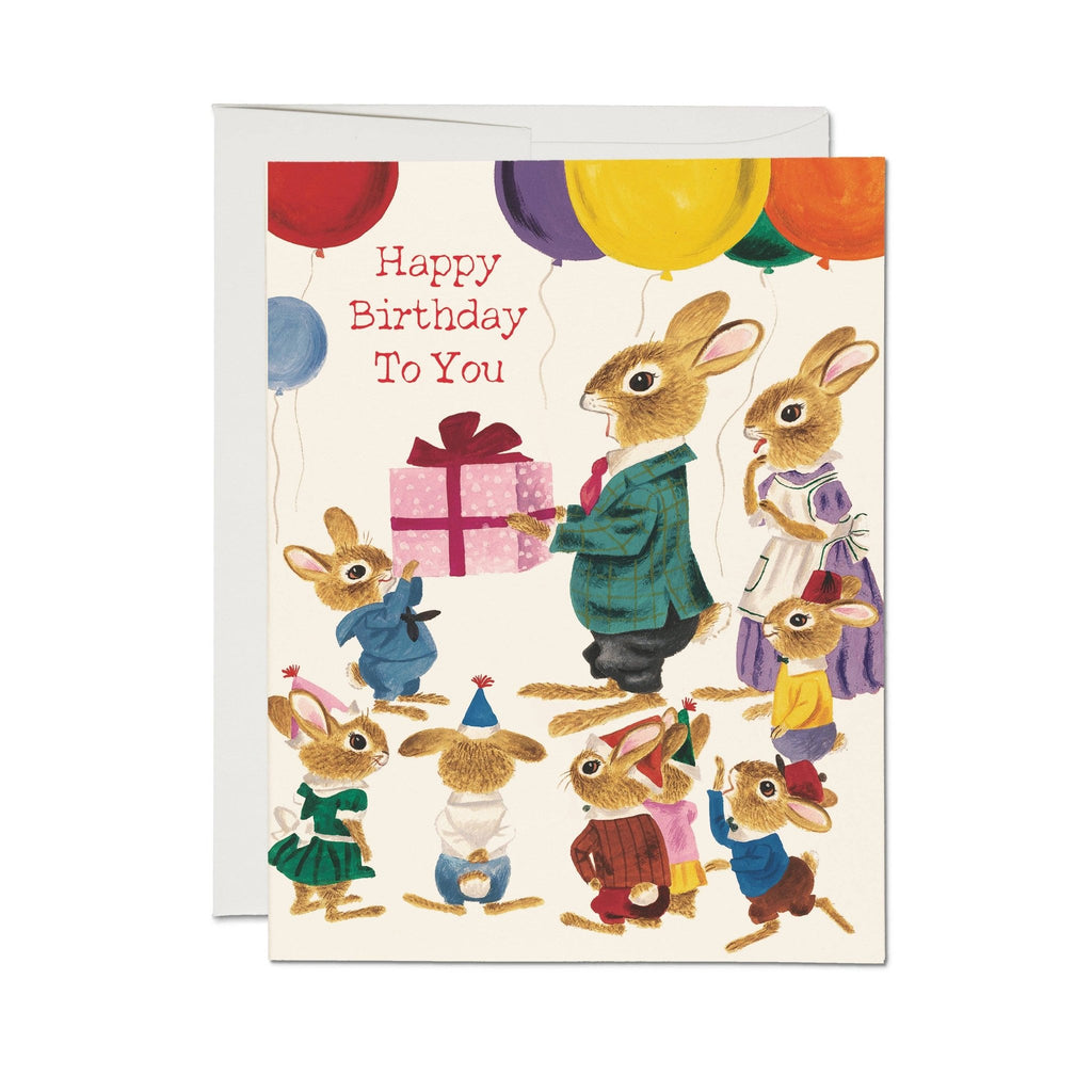 Richard Scarry Rabbit Party greeting card - Harmony