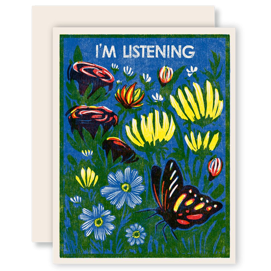 I'm Listening Letterpress Card - Harmony