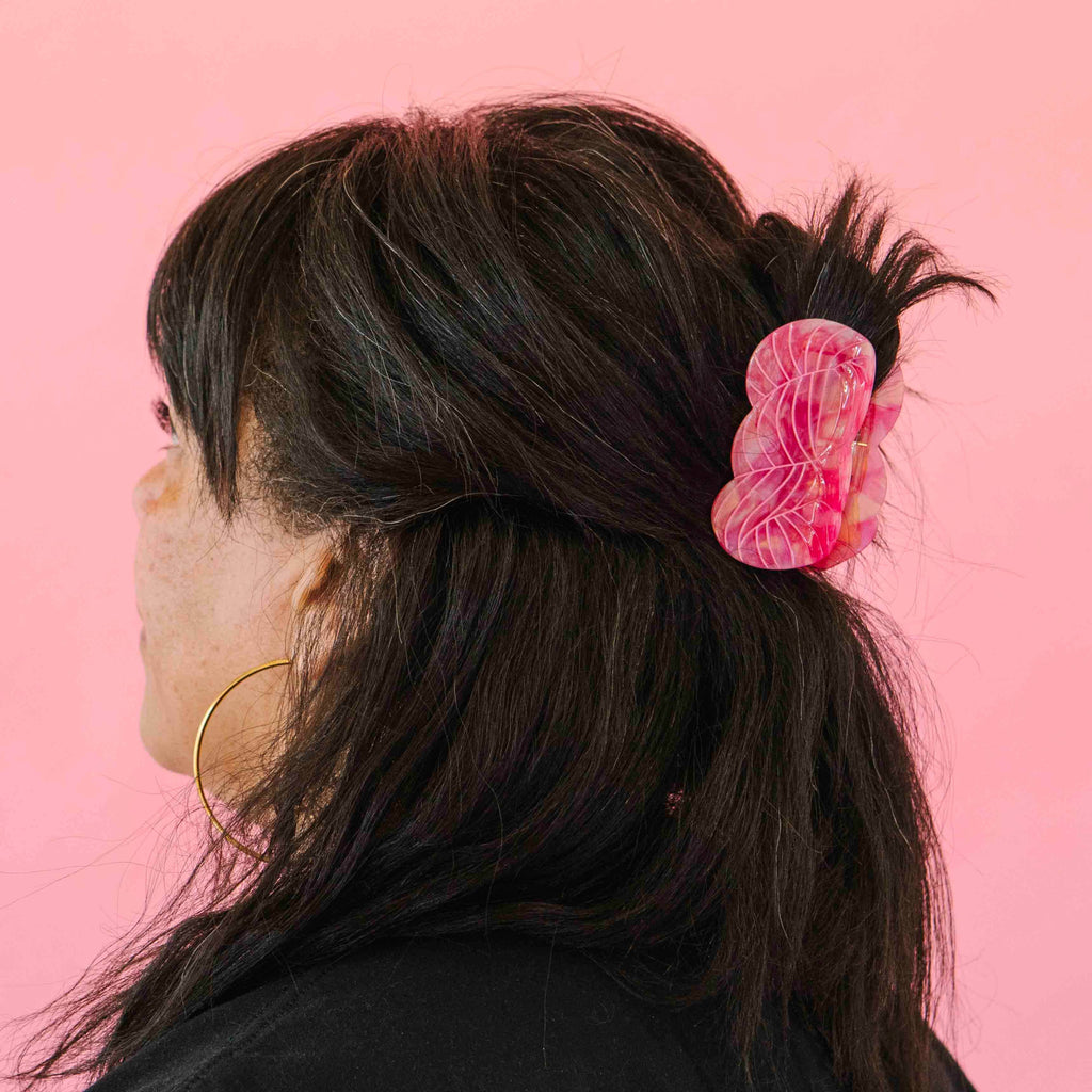 Pink Yarn Skein Hair Claw Clip - Harmony