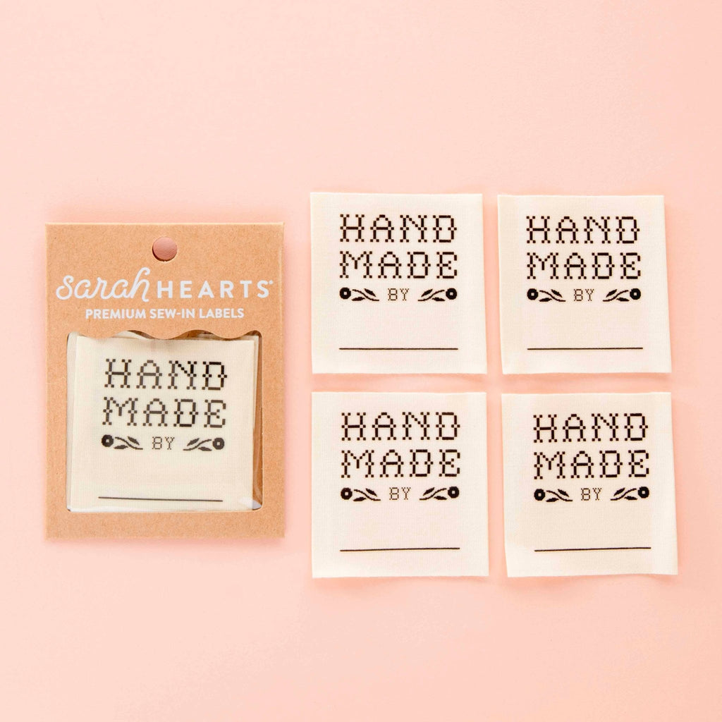 "Handmade By:" Organic Cotton Write In Sewing Labels - Harmony