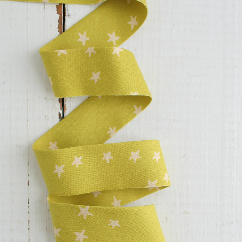 2.5" Bias Quilt Binding / Starry Pistachio - Harmony