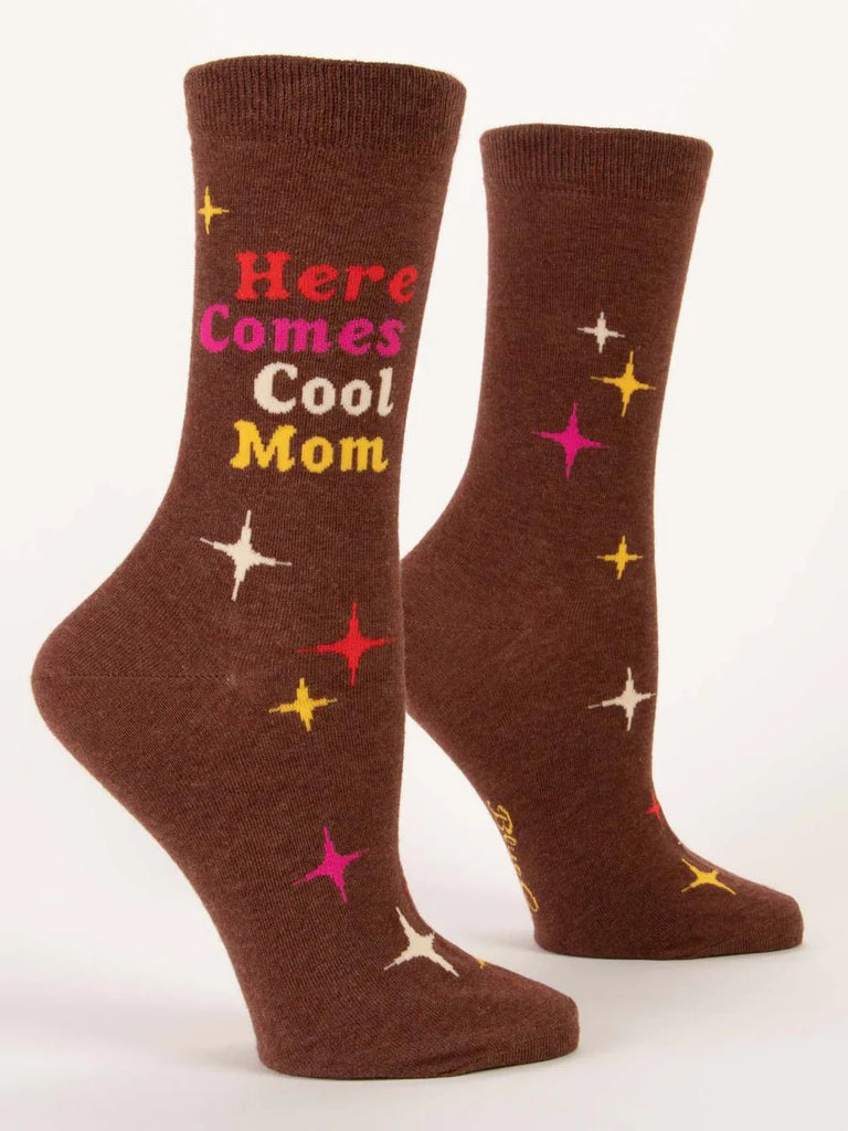 Here Comes Cool Mom Small Crew Socks - Harmony