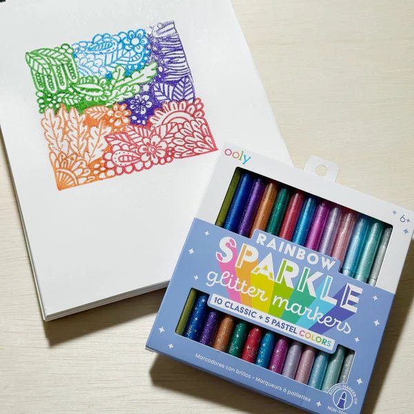 Rainbow Sparkle Glitter Markers - Harmony