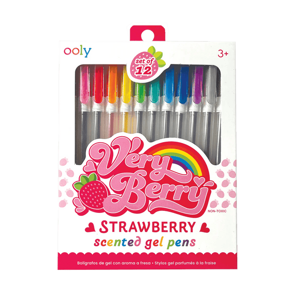 Very Berry Strawberry Scented Gel Pens - Harmony