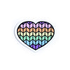 Pastel Rainbow Knit Heart Sticker - Harmony