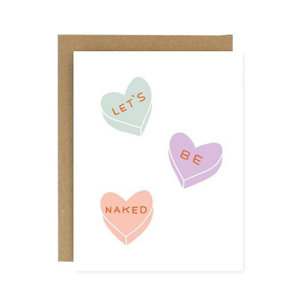 Let's Be Naked Hearts Card - Harmony