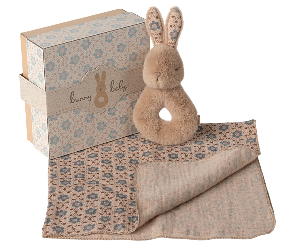 Rabbit Rattle Set / Cream Peach – Harmony