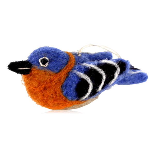 Eastern Blue Bird Ornament - Harmony