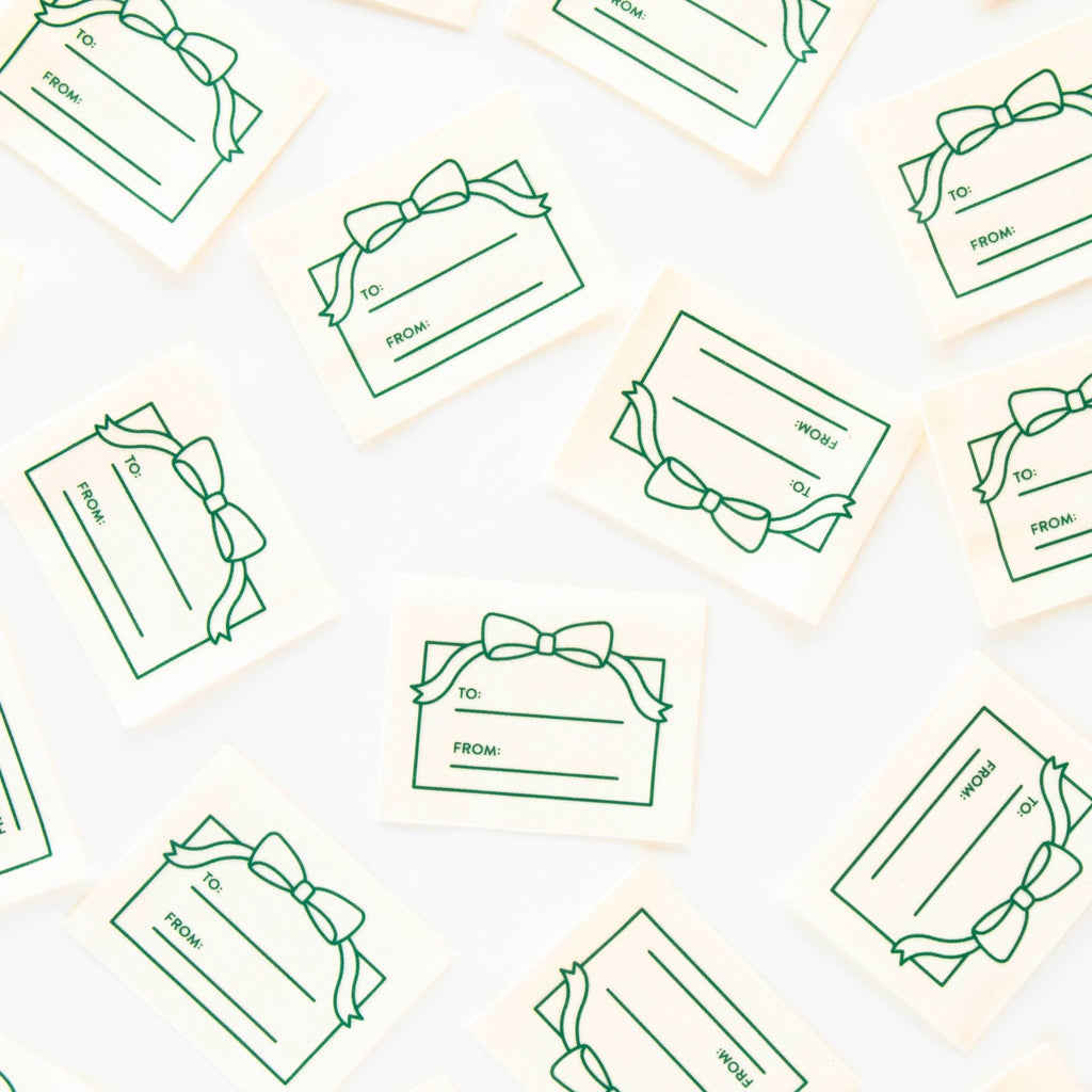 "To: From:" Gift Organic Cotton Write In Sewing Labels - Harmony