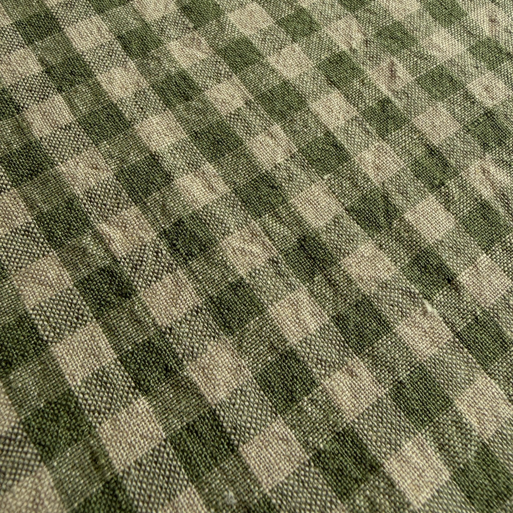 Farmhouse Check Linen / Sage - Harmony