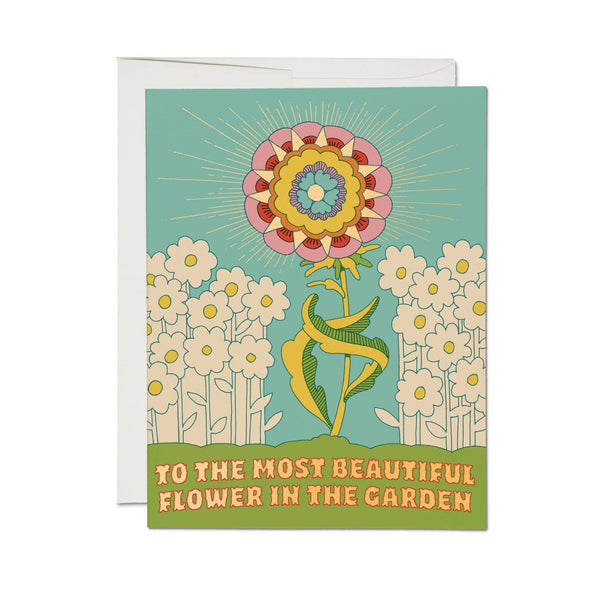 Beautiful Flower greeting card - Harmony