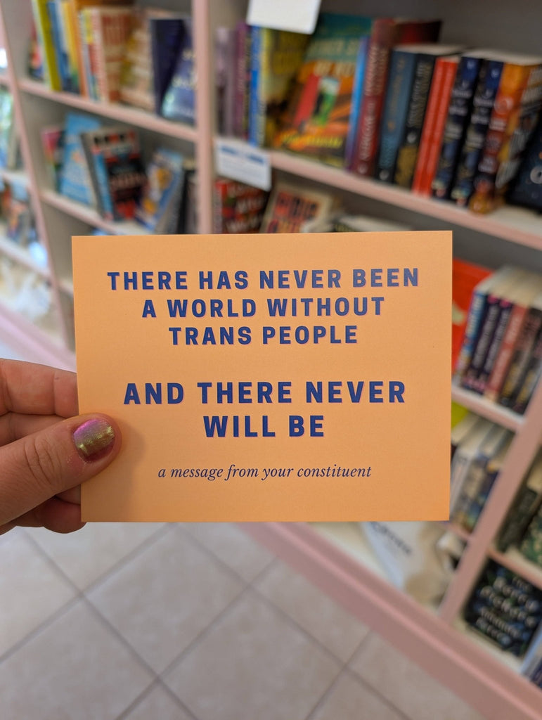 "A Message From Your Constituent" Postcard / Trans People - Harmony