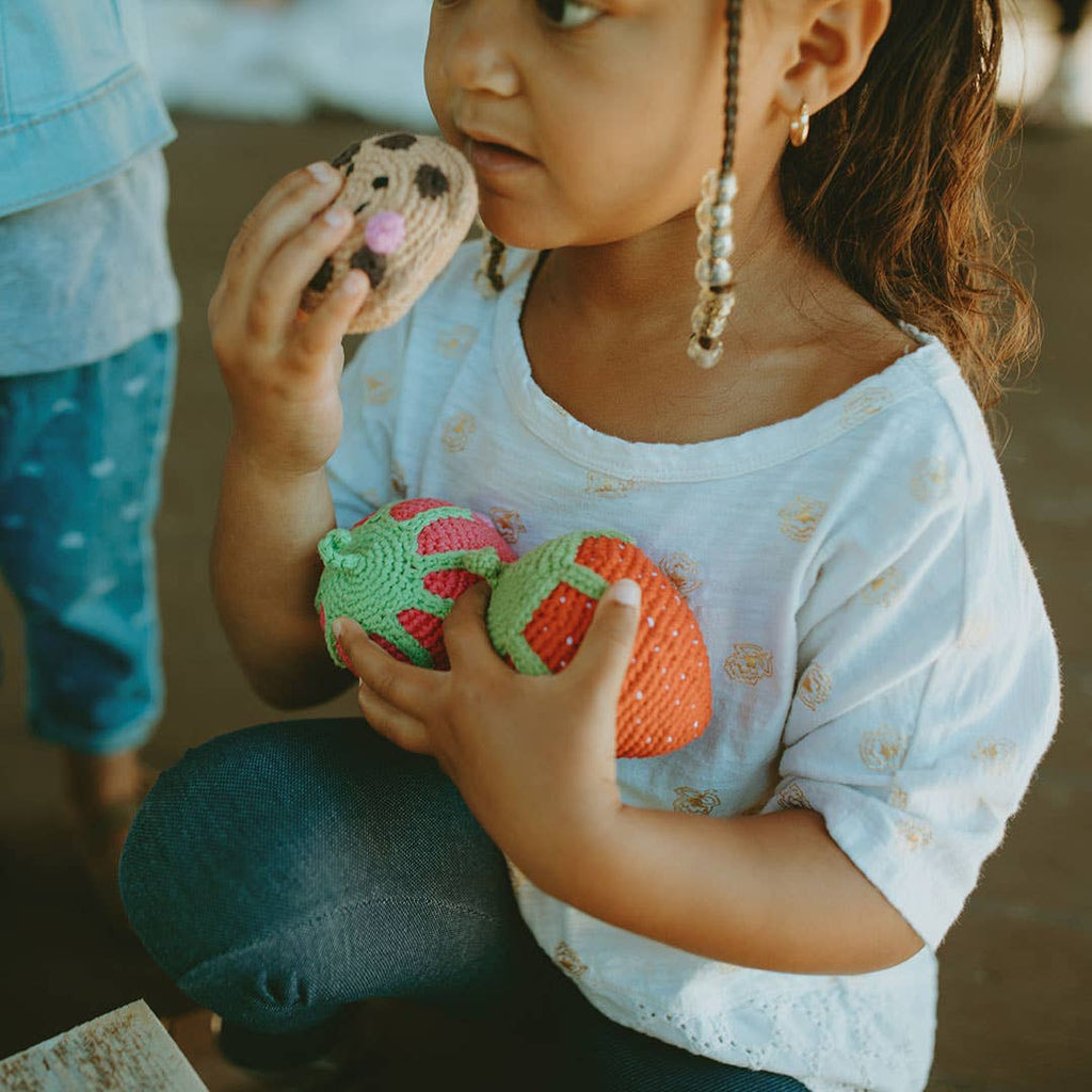 Pretend Play Food Rattle - Strawberry - Harmony