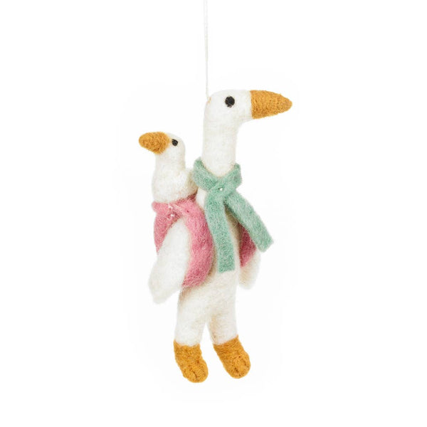 Mother Goose Wool Ornament - Harmony