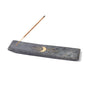 Indukala Moon Phase Incense Holder - Black Carved Marble - Harmony