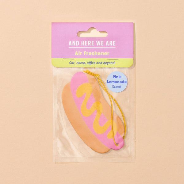 Hot Dog Food Air Freshener - Pink Lemonade Scent - Harmony