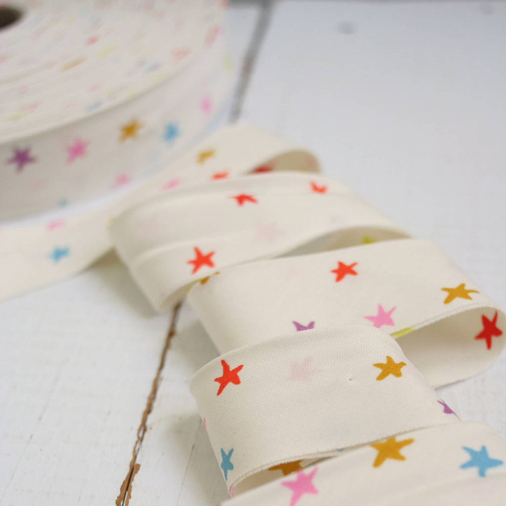2.5" Bias Quilt Binding / Starry Multi - Harmony