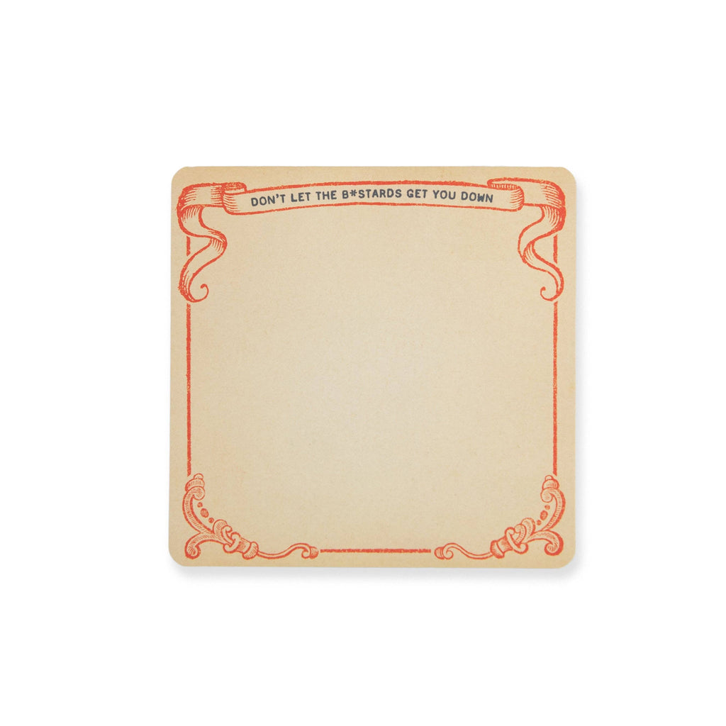 Don't Let the Bastards Get You Down Small Notepad - Harmony