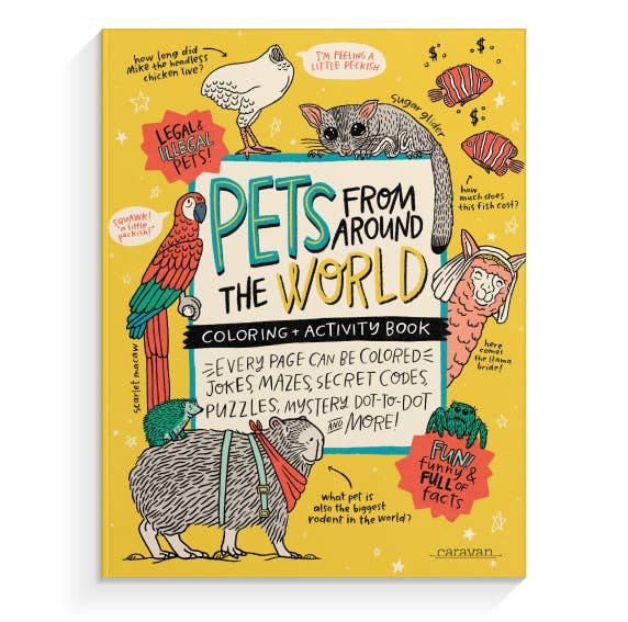 Pets From Around the World Coloring & Activity Book - Harmony