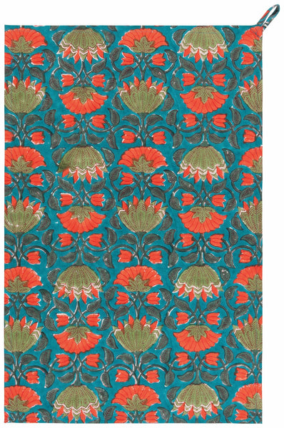 Allure Block Print Dishtowel - Harmony