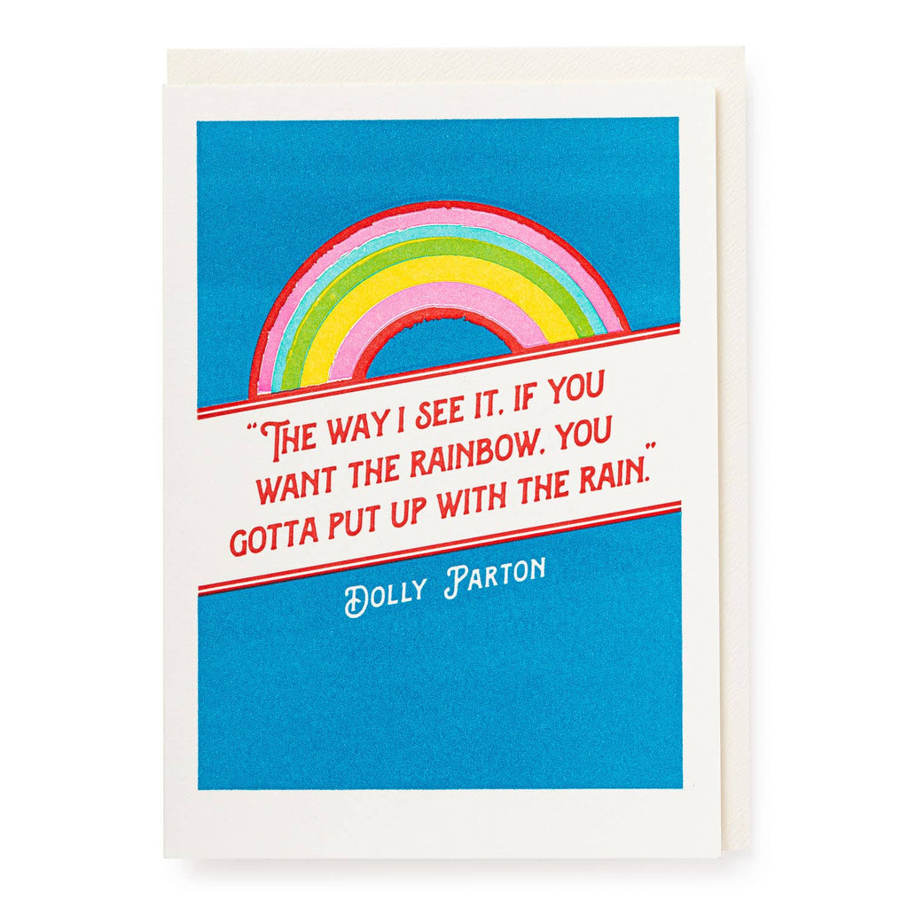 Dolly Parton rainbow Greeting Card - Harmony