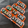 Glitter Vinyl Sticker - Yarn Store LYS Knitting Crochet - Harmony