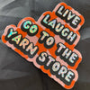 Glitter Vinyl Sticker - Yarn Store LYS Knitting Crochet - Harmony
