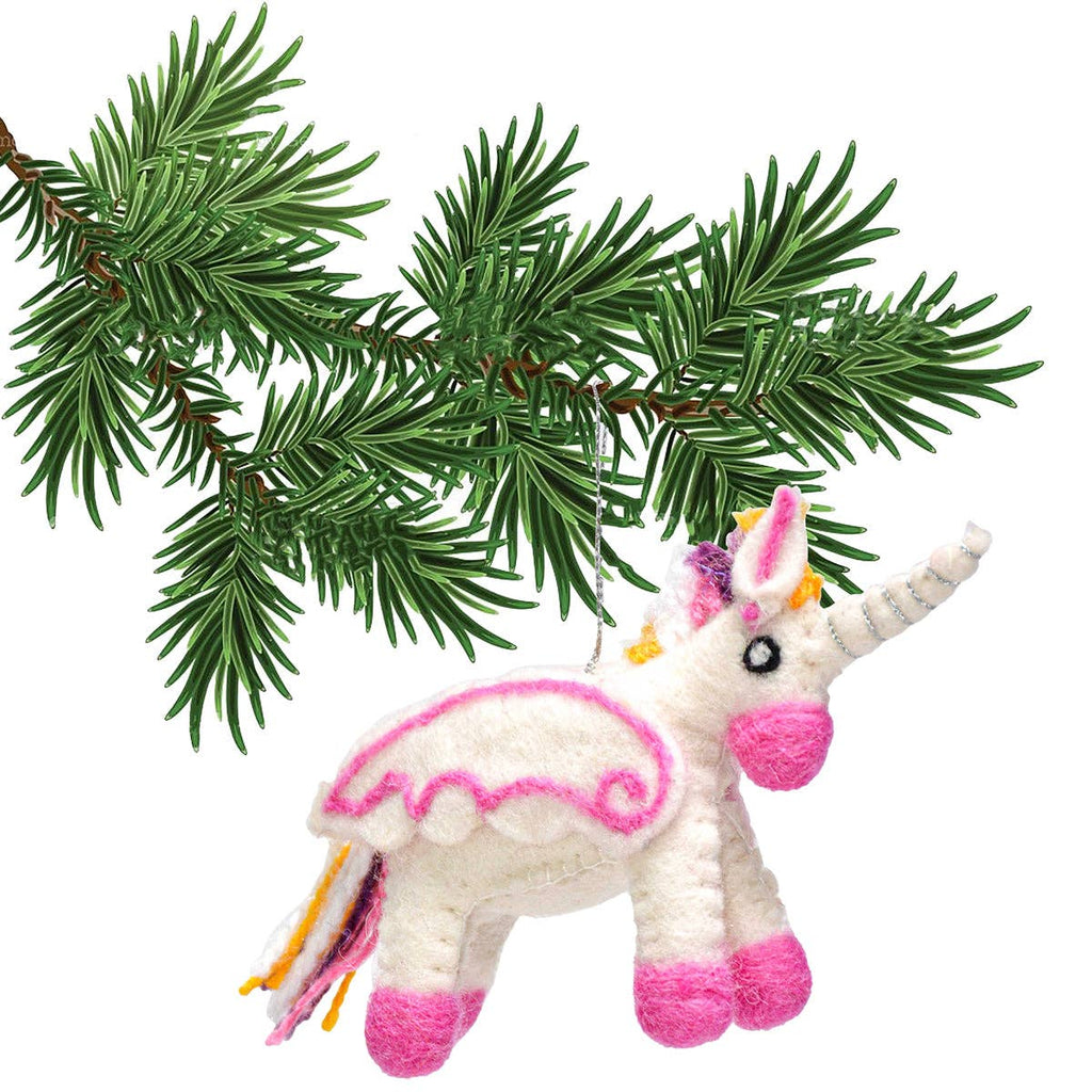 Stuffed Unicorn Ornament - Harmony