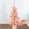 18" Blush Pink Artificial Canadian Pine Tree - Harmony