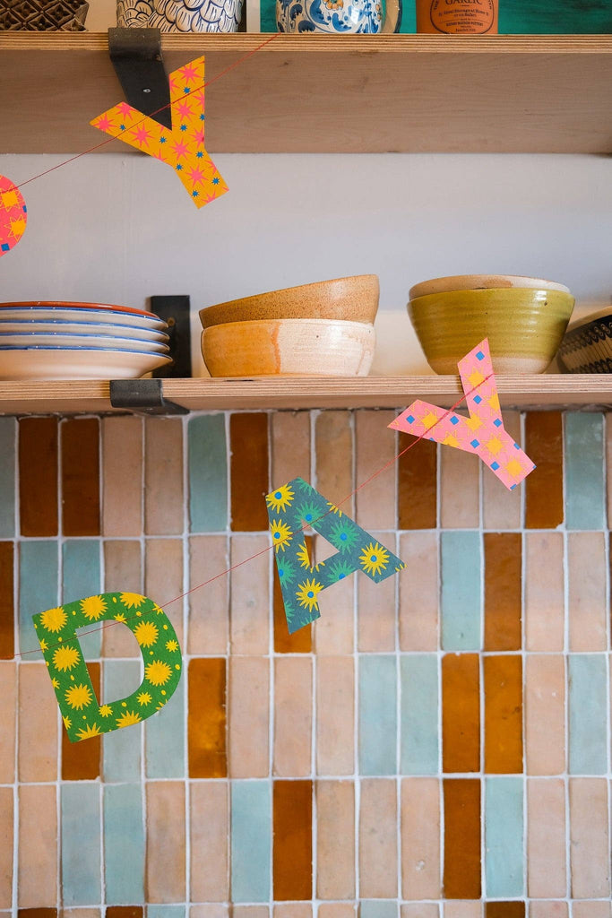 Happy Birthday Sewn Garland - Harmony