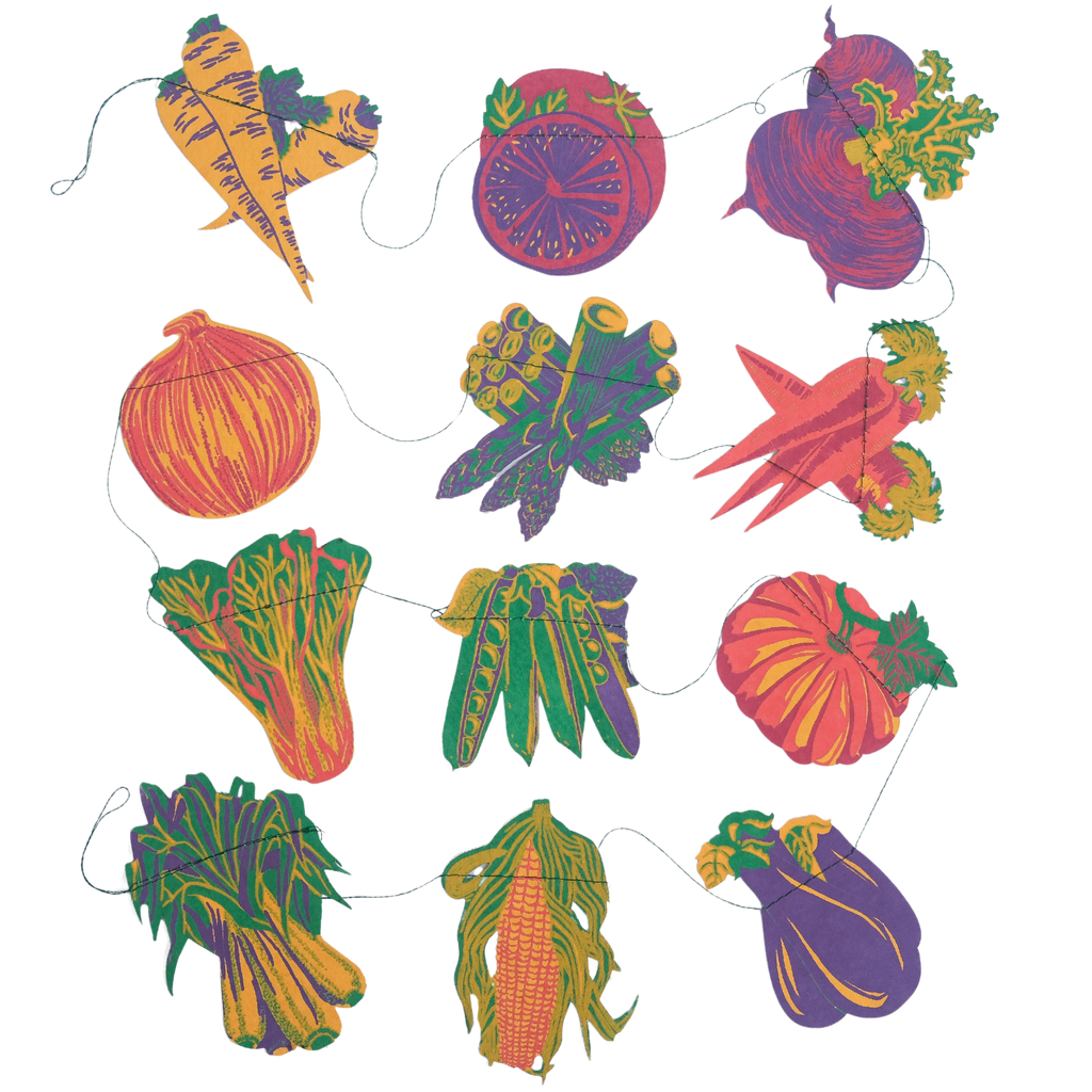 Vegetables Sewn Garland - Harmony